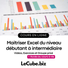 Formation EXCEL du niveau débutant à intermédiaire - LE CUBE