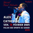 Alex Catherine – Concert Spécial Saint-Valentin -14 février 2025 à 20h au Palais des sports du Gosier