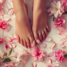 Pieds soignés pour femmes avec vernis semi permanent - ELOLYA SLIMMING