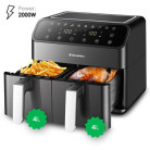 HOMEVERO DUAL DIGITAL AIR FRYER 8L - LA TV BOUTIQUE