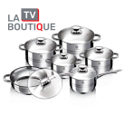 12 PIECES BATTERIE DE CUISINE - LA TV BOUTIQUE